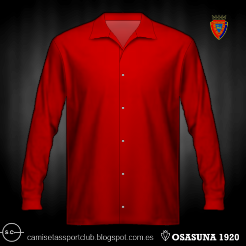 Camisetas de Osasuna de 1920 a 1980  