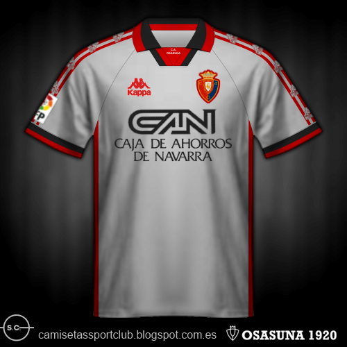 Locura Espacioso Comprimido Camisetas de Osasuna de 1990 a 2000 - Osasuna 1920