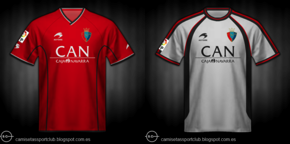 Camisetas de Osasuna de 2000 a 2017 