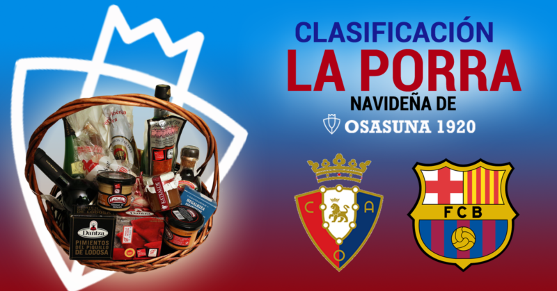 Clasificación de la porra tras el Osasuna-Barça (0-3) 