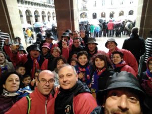 Aficionados de Osasuna en San Sebastián  