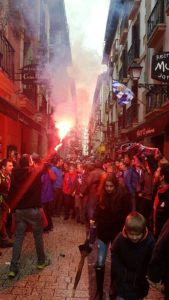 Aficionados de Osasuna en Anoeta  