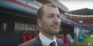 Diego Martínez, en El Sadar  