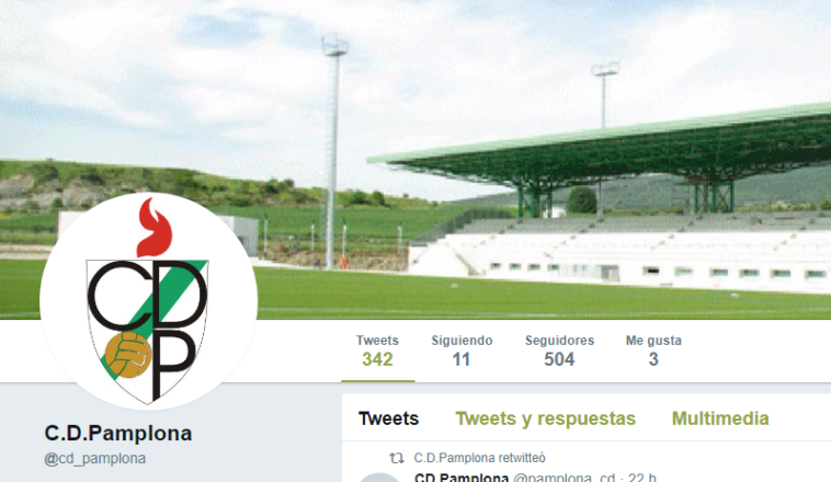 El CD Pamplona crea una nueva cuenta de Twitter para aclarar la polémica  