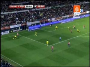 El primer autogol de Piqué con el Barça fue en El Sadar  