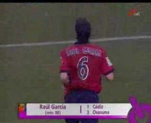 El último gol de Osasuna en el Ramón de Carranza  