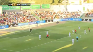 ¡Golazo de Mikel Merino con la Sub21!  