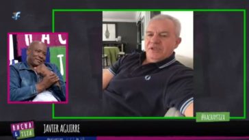 ? MOMENTAZO: Javier Aguirre le canta una canción de Osasuna al 'Chengue' Morales en plena entrevista  