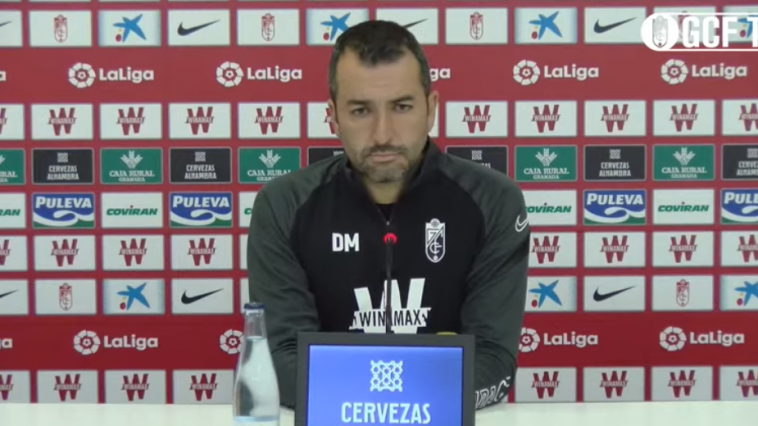 Así terminó Diego Martínez su rueda de prensa en la previa del Getafe - Granada  