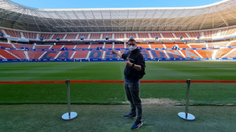 El youtuber más famoso de las obras del Bernabéu publica un vídeo espectacular de El Sadar  