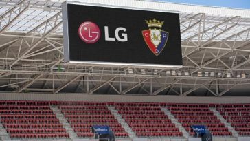 Osasuna instala el segundo videomarcador más grande de LaLiga  