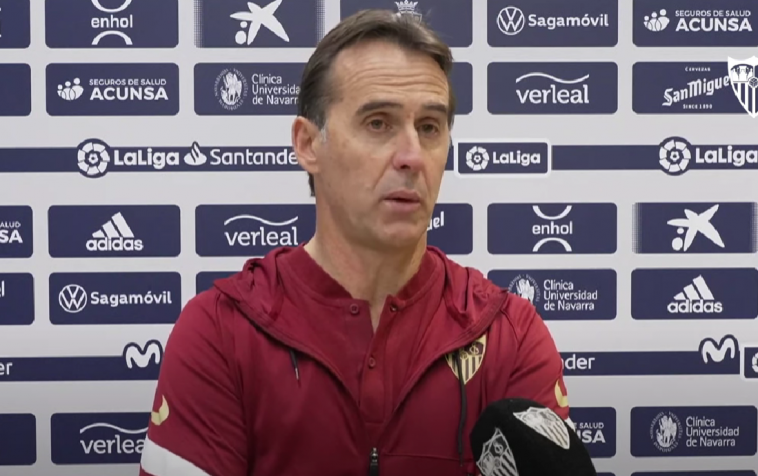 El sorprendente análisis de Lopetegui tras el empate entre Osasuna y Sevilla  