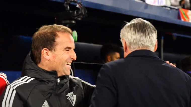 La afición de Osasuna está muy de acuerdo con Carlo Ancelotti  