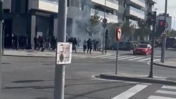 Altercados en las inmediaciones de El Sadar entre ultras de Osasuna y del Sevilla FC  