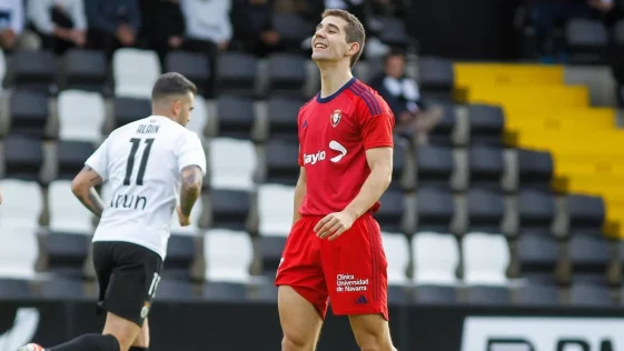 Asier Osambela debuta con el primer equipo de Osasuna  