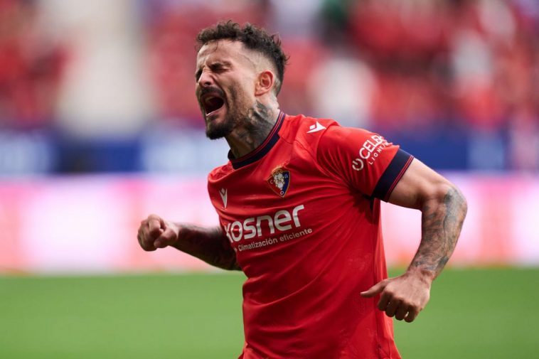 1.169 días después, Osasuna volvió a marcar un gol de libre directo  