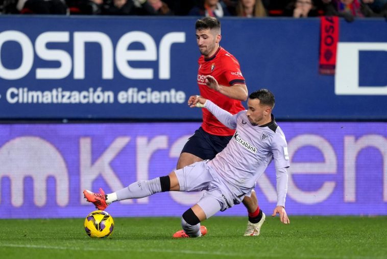 La efectividad de cara a puerta condenó a Osasuna en un partido cerrado e igualado  